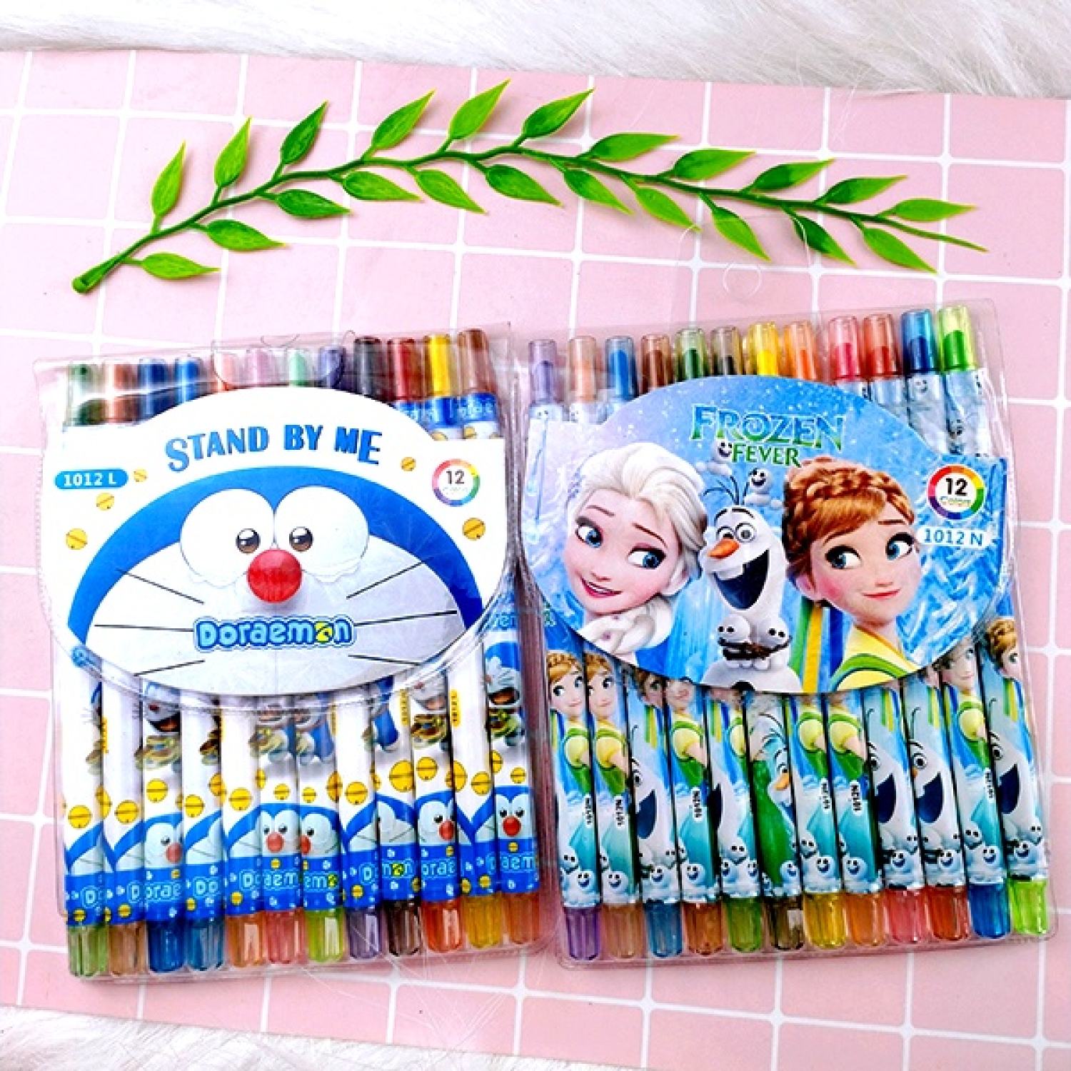 Sáp Vặn 12 Màu Dài Rolling Crayon 12 Màu (2525-12) ( Bé Trai, Bé Gái )