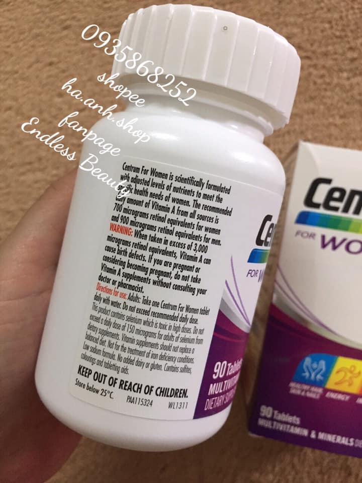Centrum women 90 viên- vitamin phụ nữ