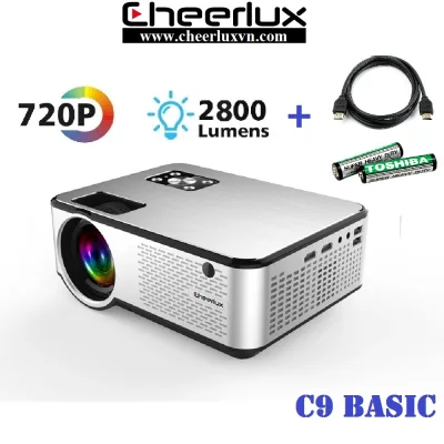 Máy chiếu phim mini projector Cheerlux C9 HD độ sáng 2800 lumens âm thanh cực hay xem 100 inch cực nét. Bảo hành 12 tháng.