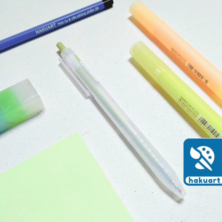 Bút gel JIYI mực đen vỏ nhám màu Pastel cho học sinh- Văn Phòng Phẩm Haku