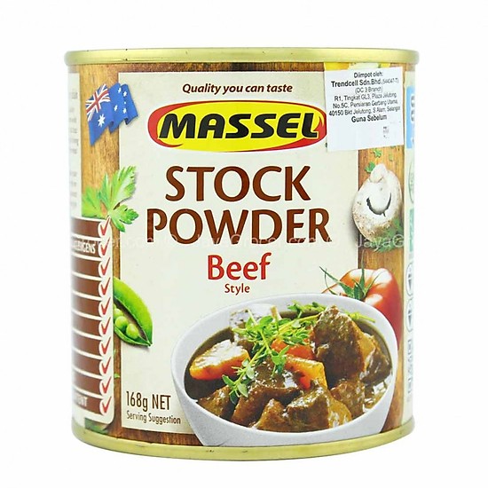 Massel Beef Stock Powder 168g. Product of Australia.