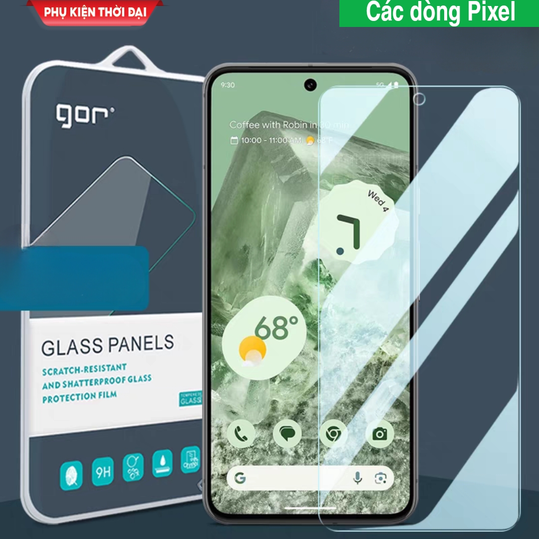 Cường lực gor pixel 3a xl / pixel 3xl / pixel 4xl / 4a 5g / pixel 5 / pixel 6 / 6a / pixel 7 / pixel 8 / 8 pro trong suốt trơn mượt