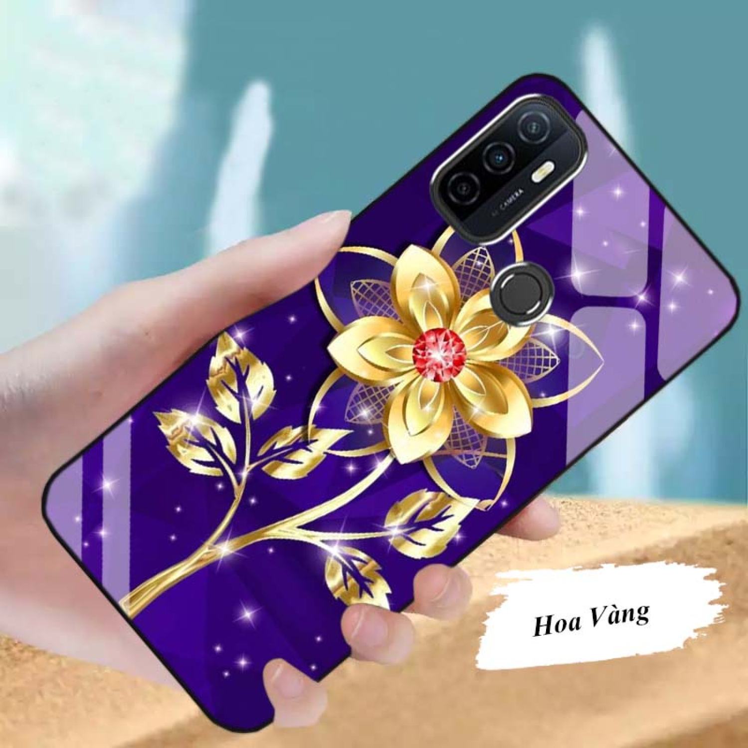 Ốp oppo a53 lưng kính cường lực mới ƞhất