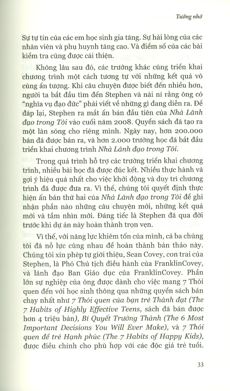 Nhà Lãnh Đạo Trong Tôi