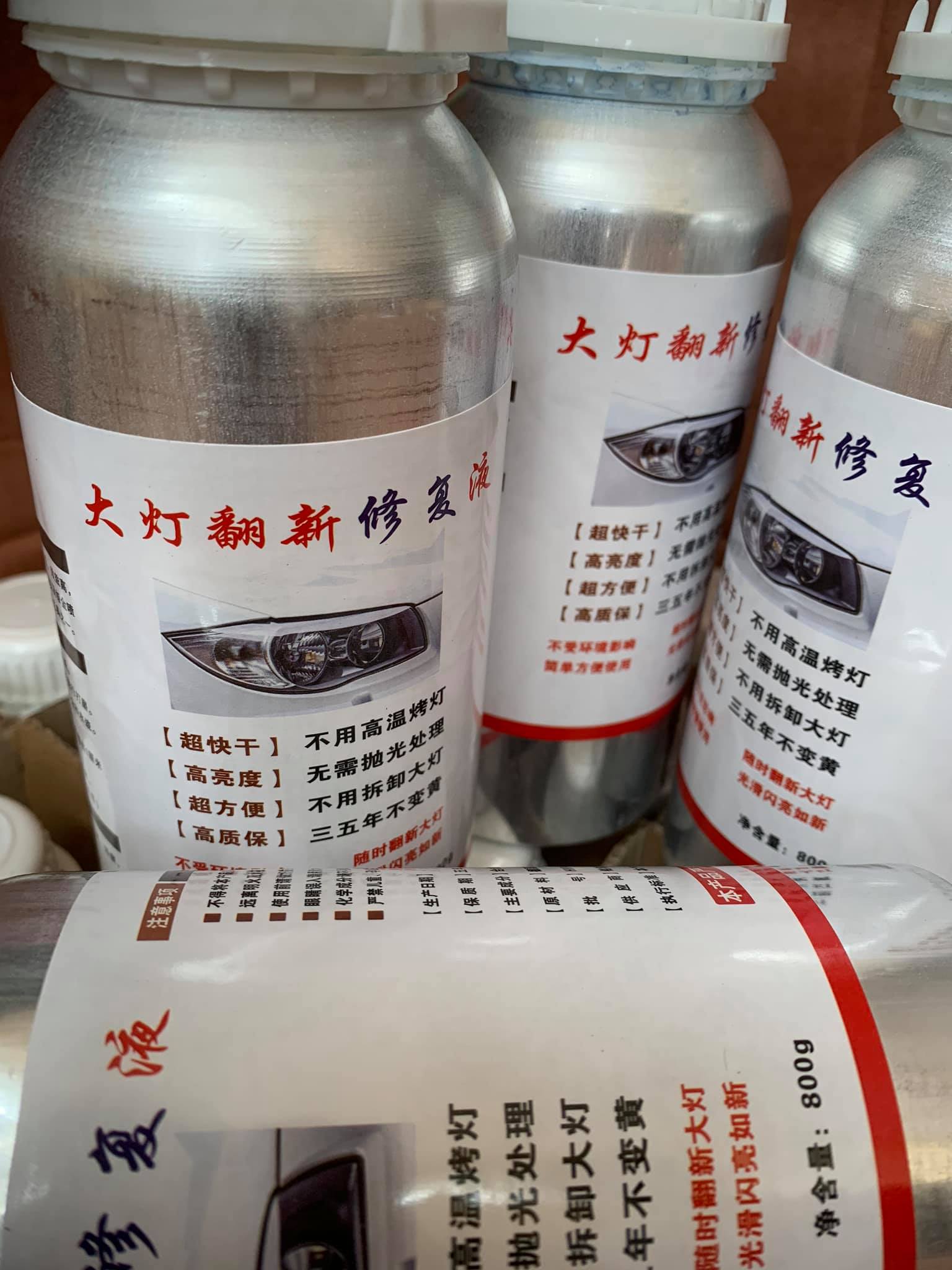 Dung dịch làm sáng đèn pha ô tô, xe máy