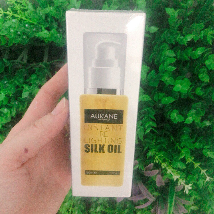 [+Tặng mũ trùm][HCM]TINH DẦU BÓNG TÓC OLIVE INSTANT RE LIGHTING SILK OIL AURANE 100ML