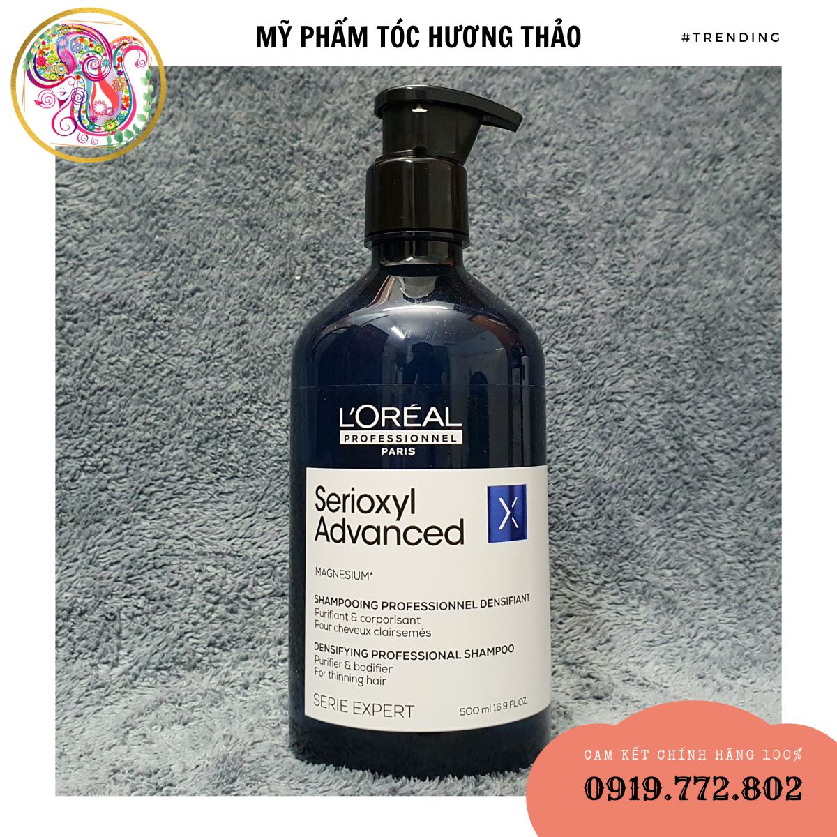 [L'OREAL NEW 2022] DẦU GỘI THANH KHIẾT VÀ TÁI TẠO DA ĐẦU CẢI THIỆN TÓC THƯA MẢNH RỤNG LOREAL SERIOXYL