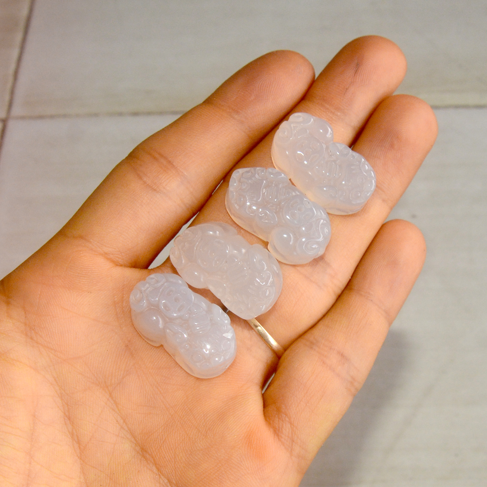 [HCM]Mặt dây chuyền tỳ hưu đá tự nhiên-Xâu vòng tay handmade