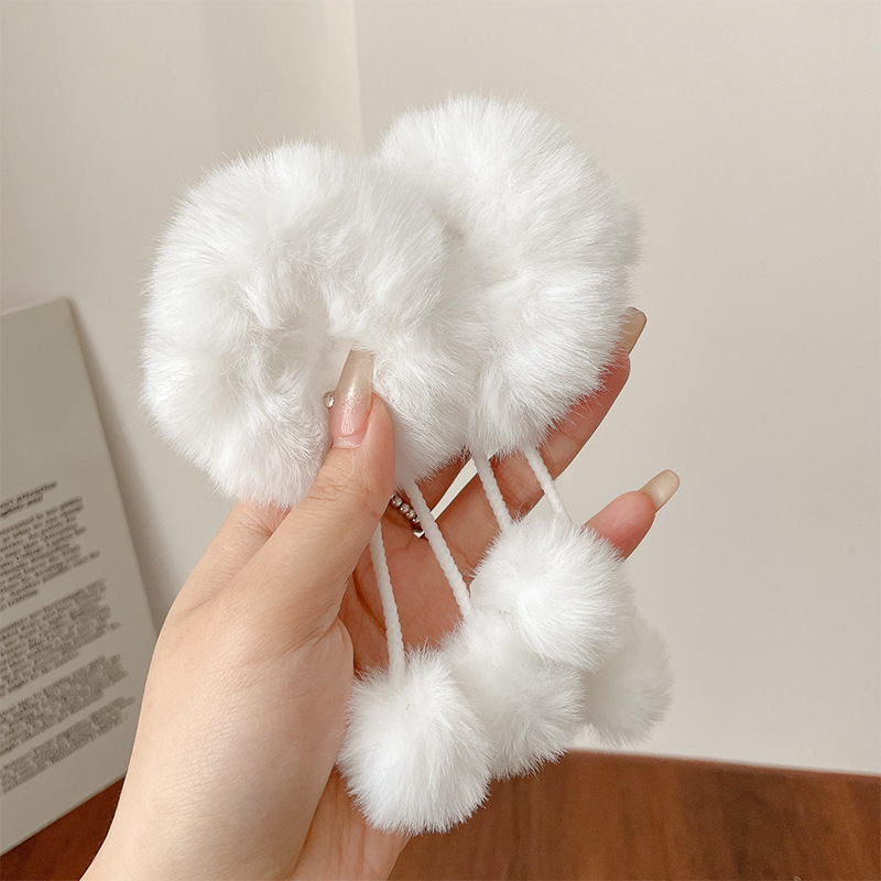 Dây buộc tóc cục bông - UniLabel
