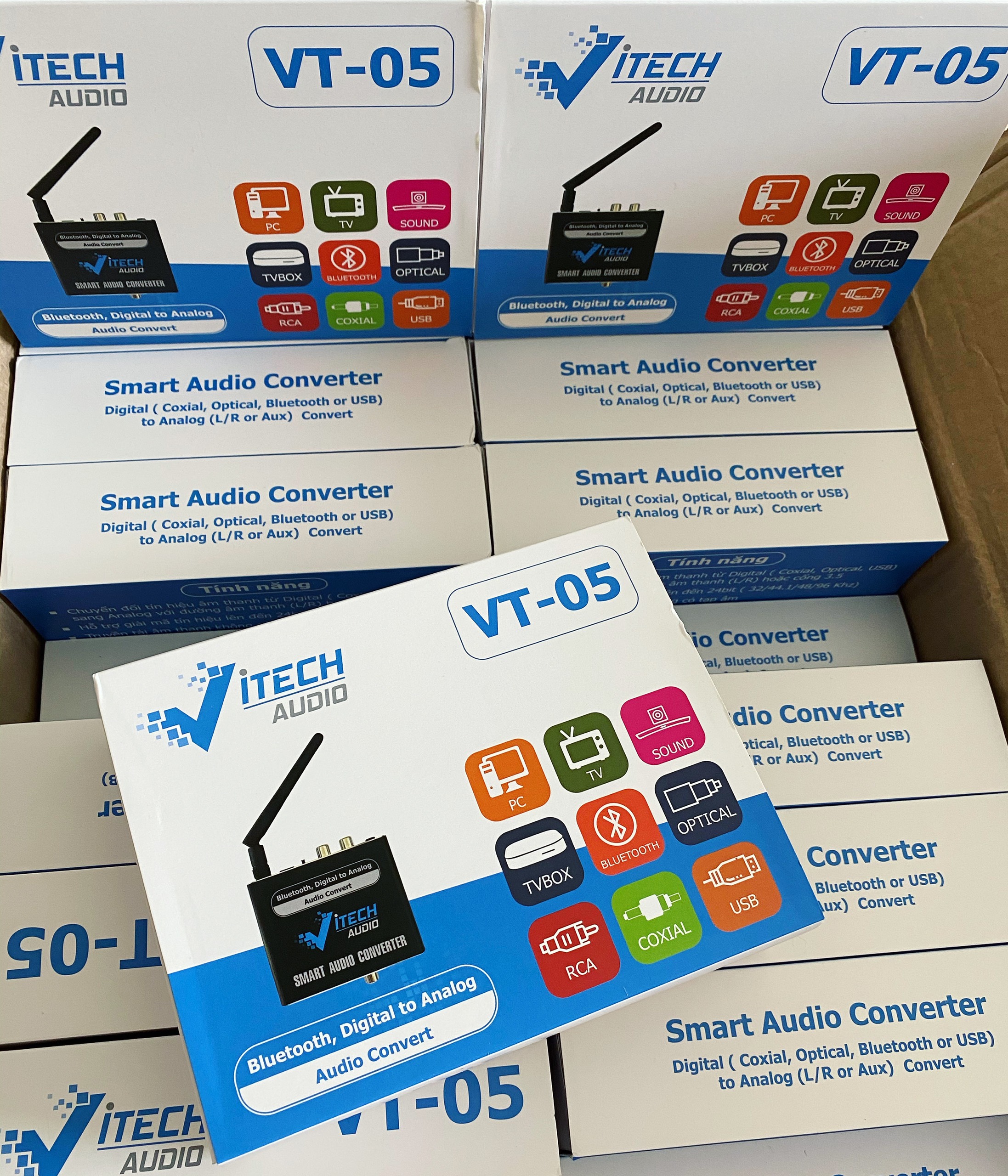 Bộ chuyển đổi âm thanh từ Optical sang Analog, có Bluetooth-VITECH VT05