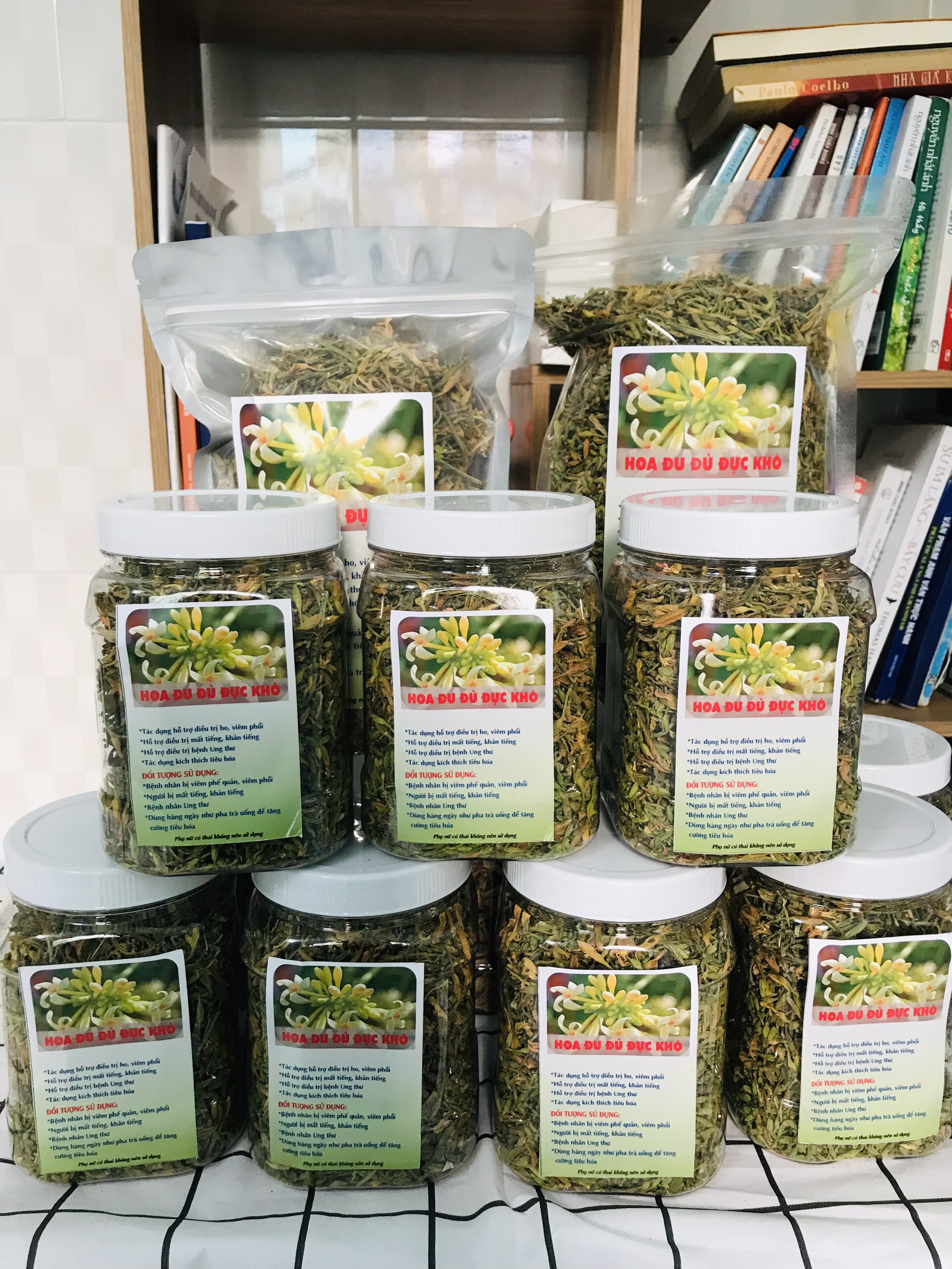 ( Hủ 200gram)Hoa đu đủ đực khô pha uống như trà