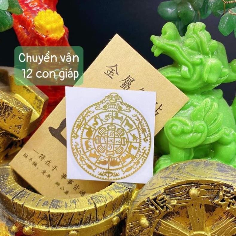 Miếng dán linh phù điện thoại tài lộc may mắn