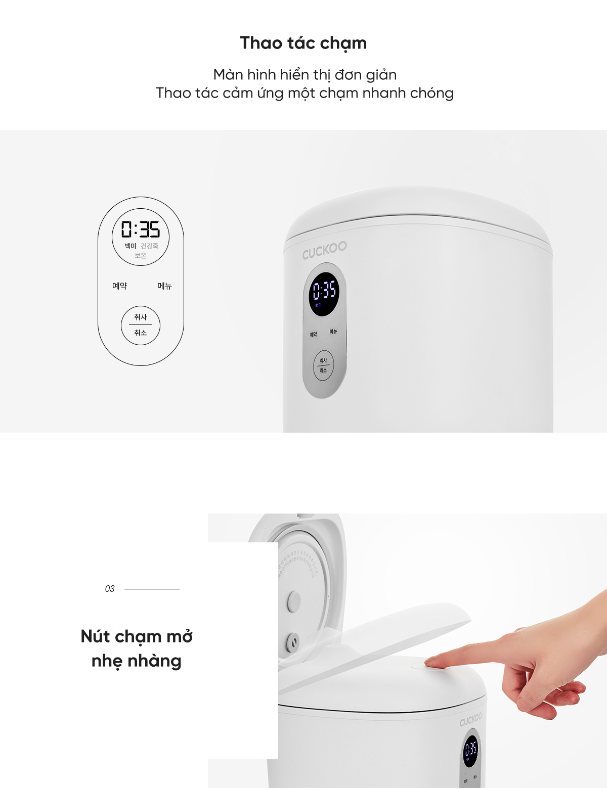 [ Hỏa tốc HN - HCM ]  Nồi cơm điện mini  Cuckoo CR-0255MW