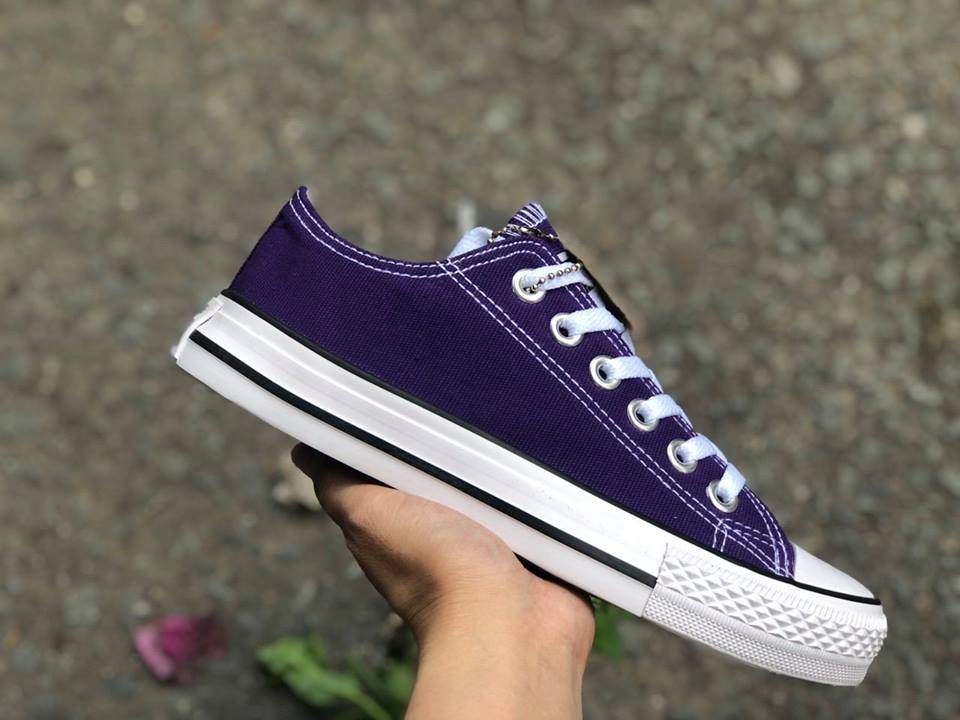 [TẶNG HỘP] Giày Thể Thao Nam Nữ Converse cố thấp tím