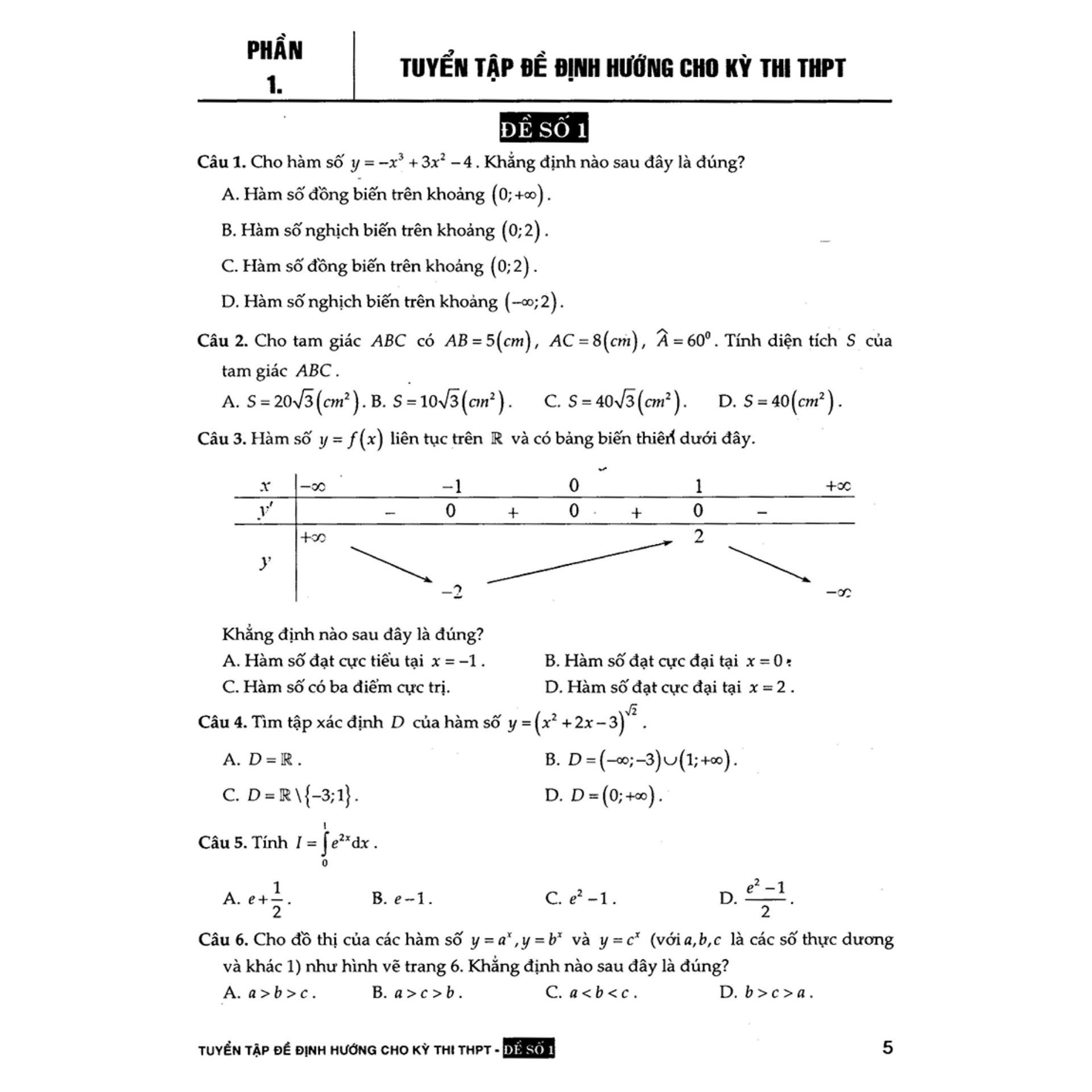 Bộ Đề Trắc Nghiệm Môn Toán