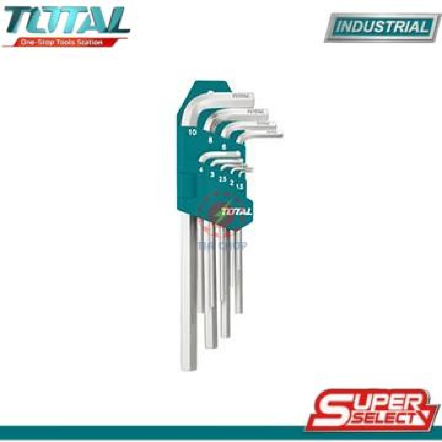 Bộ chìa lục giác 1.5-10mm tht106191 total