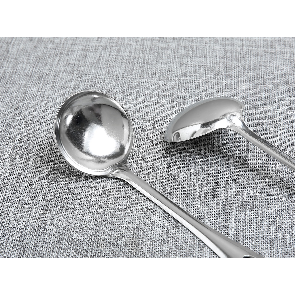 Vá múc canh  Vá inox cán dài