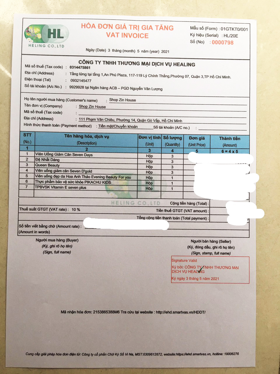 [HCM] ĐỆ NHẤT DÁNG - 2vi/1 Hộp 24V
