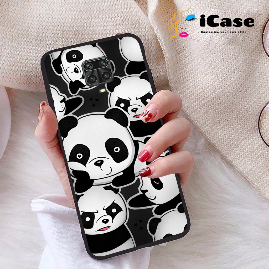 Ốp lưng Xiaomi Redmi Note 9S viền dẻo TPU BST Panda
