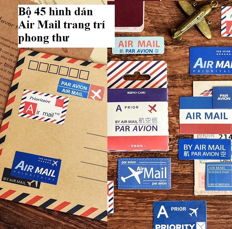 Set 10 phong bì vintage cổ điển