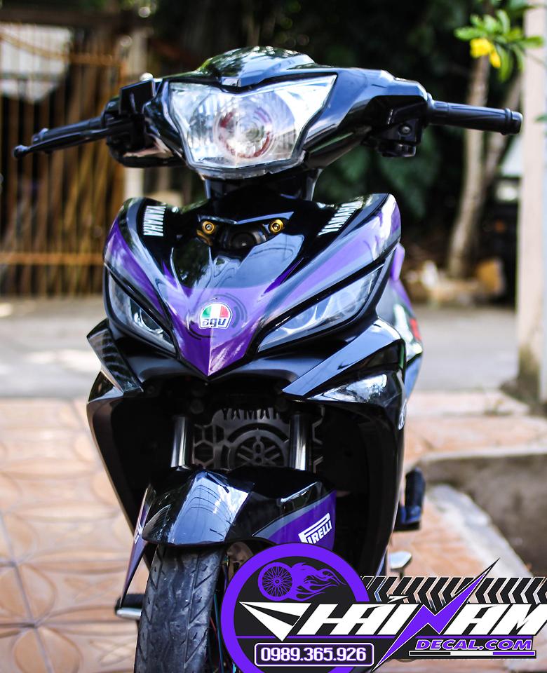 Tem trùm exciter 135 đen tím