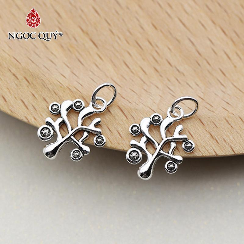 Charm bạc cây treo 14.5x11mm - Ngọc Qúy Gemstones