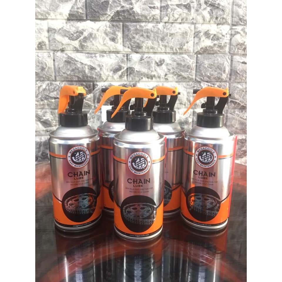 CHAIN LUBE - CHAI XỊT DƯỠNG SÊN XE GẮN MÁY  MEGACOOLS