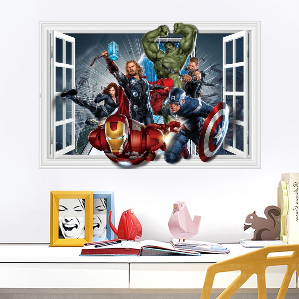 Decal wall decor-window the warrior hero