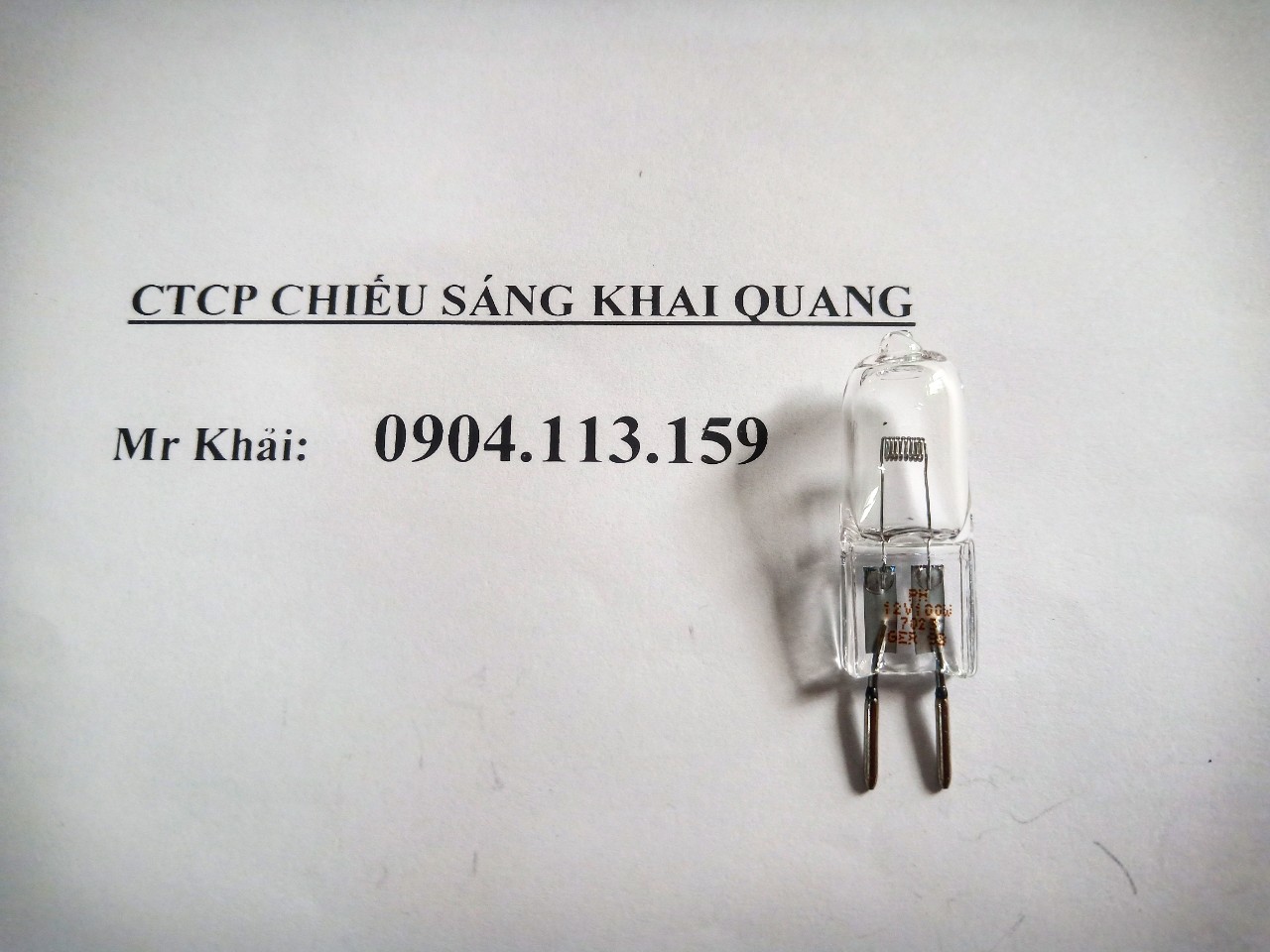 (SALE) Bóng halogen Philips type 7023 12V 100W GY6.35