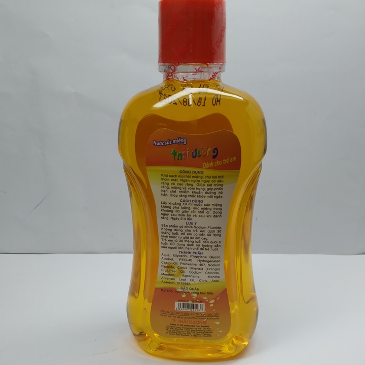 Nước Súc Miệng Thái Dương Cho Trẻ Em - Chai 250ml