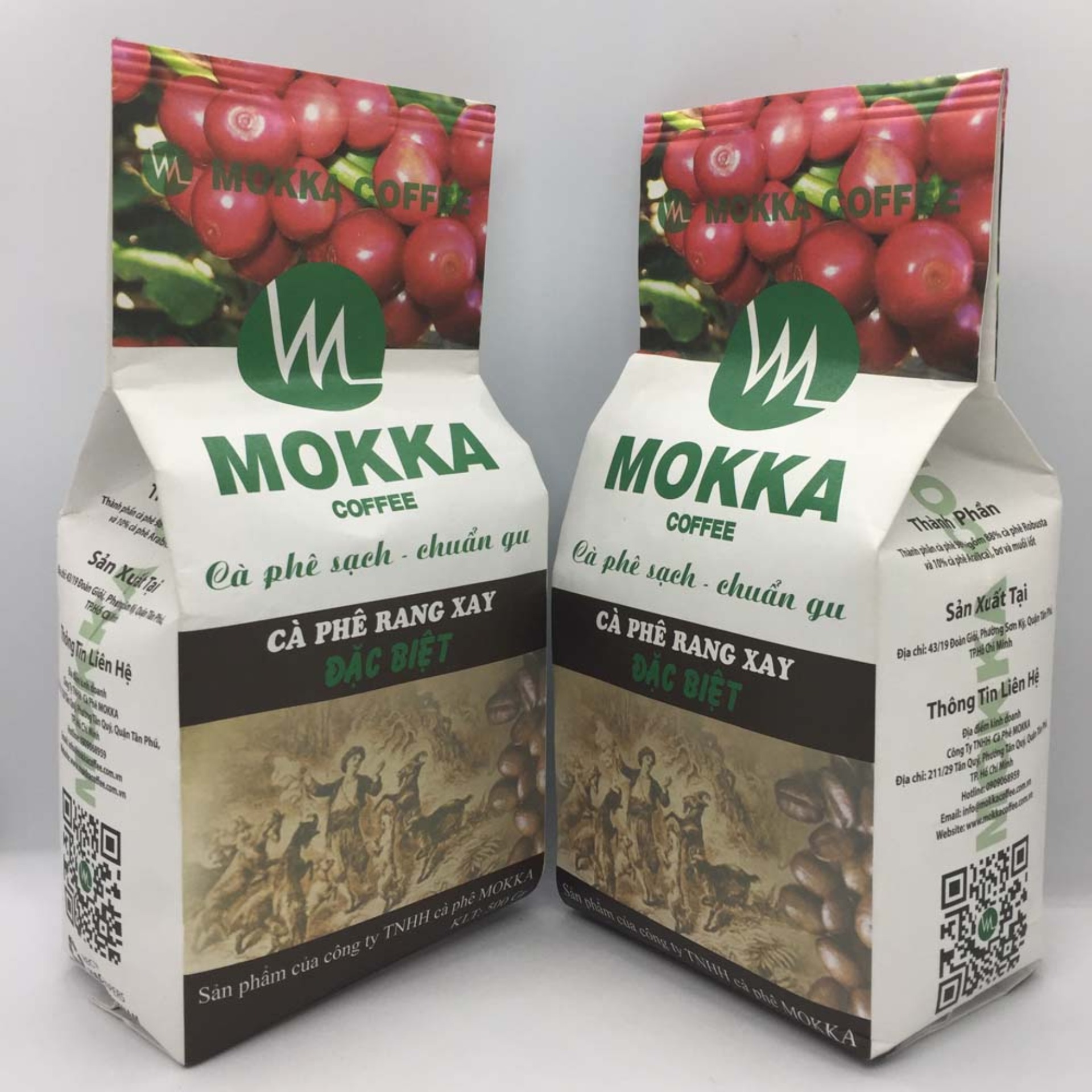 1Kg ( 2 Gói) Cà phê rang xay MOKKA đặc biệt