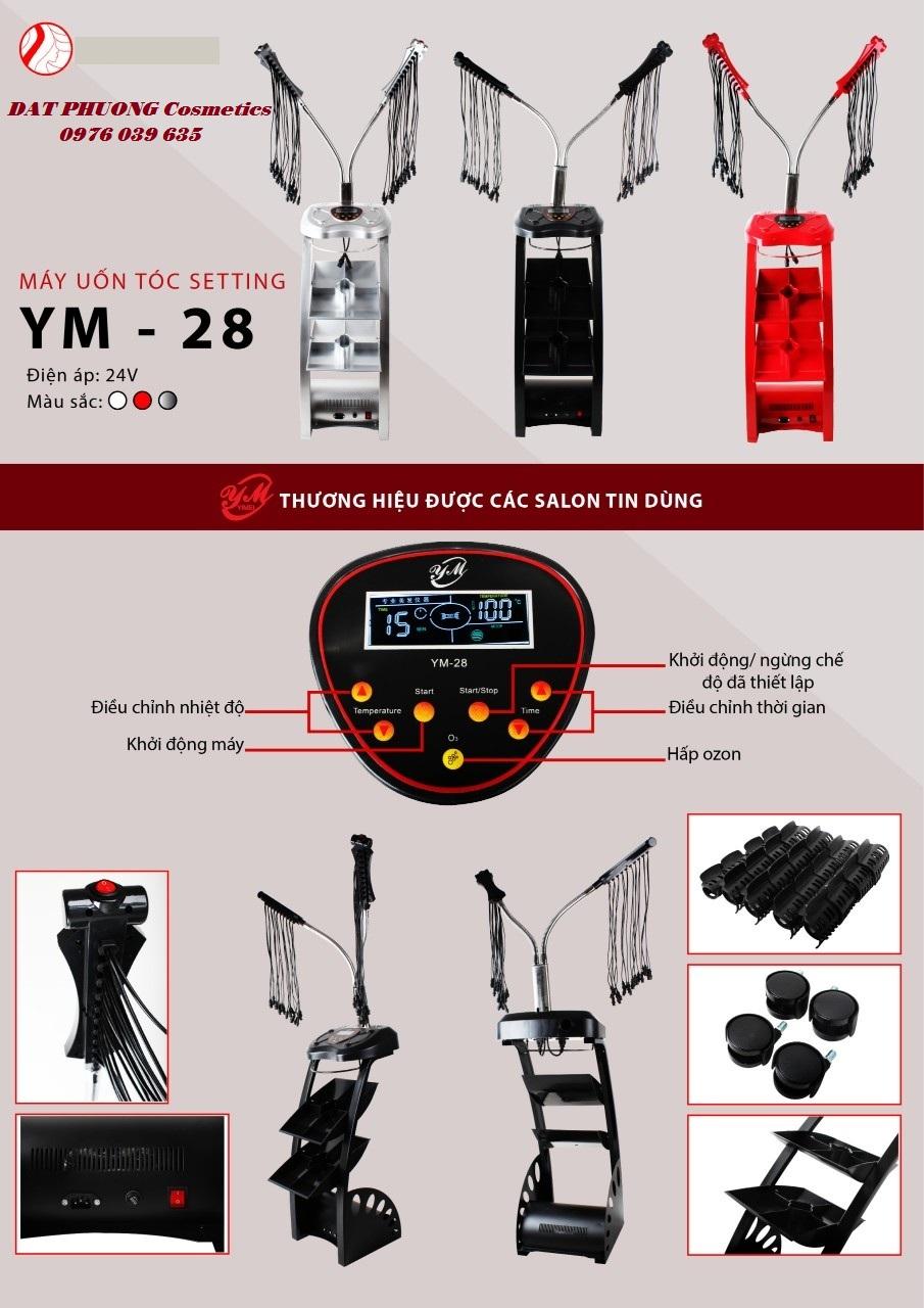 [HCM][Trả góp 0%]Máy uốn tóc setting YM-28. Máy 40 dây