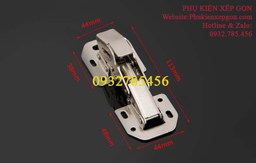 BẢN LỀ BẬT CAO CẤP THÉP 11.3CM GIẢM CHẤN (1 CÁI)