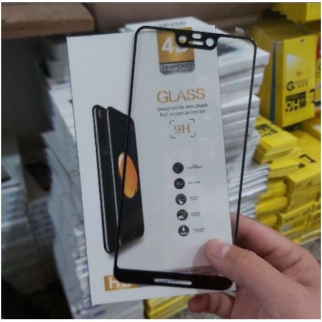 Kính Cường Lực 4D Cho Google Pixel 3Xl Full Keo Viền, Full Màn Hình