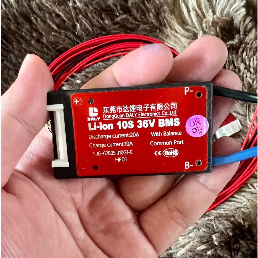 Mạch bms daly 10s 36v-42v 20a chính hãng, bảo vệ pin lithium ion 3.7v 18650 .