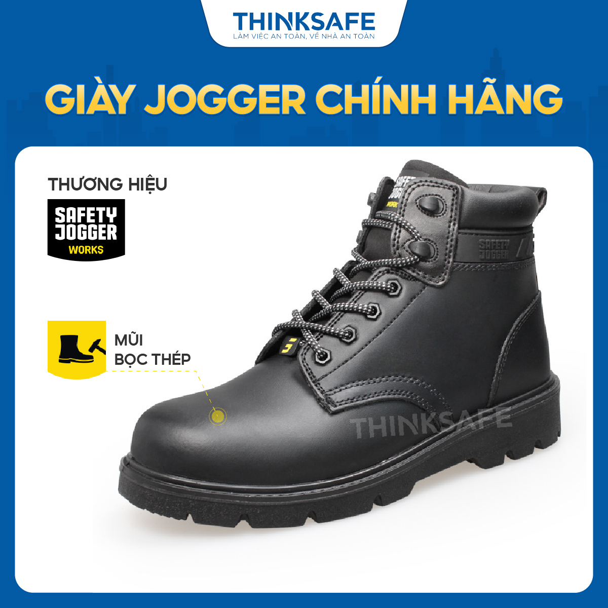 Authentic x1100n men jogger shoes high top grade cowhide leather waterproof anti-skid wear-resistant work shoes-johnsafe