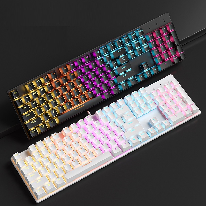 Bàn phím cơ Gaming A800 - Black - LED RBG (RED Led Blue/ Brown/ Red switch)