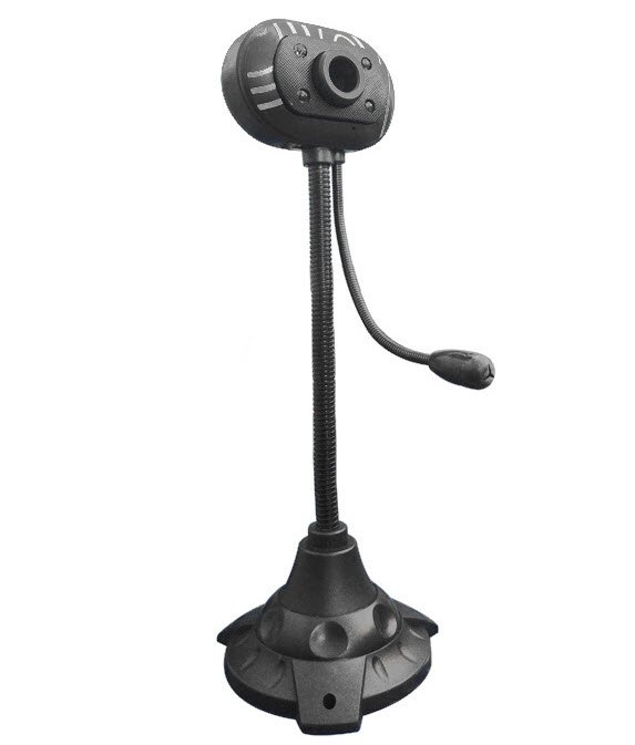 Ultra-Clear High-Definition Webcam with Mic and 4 Led Lights