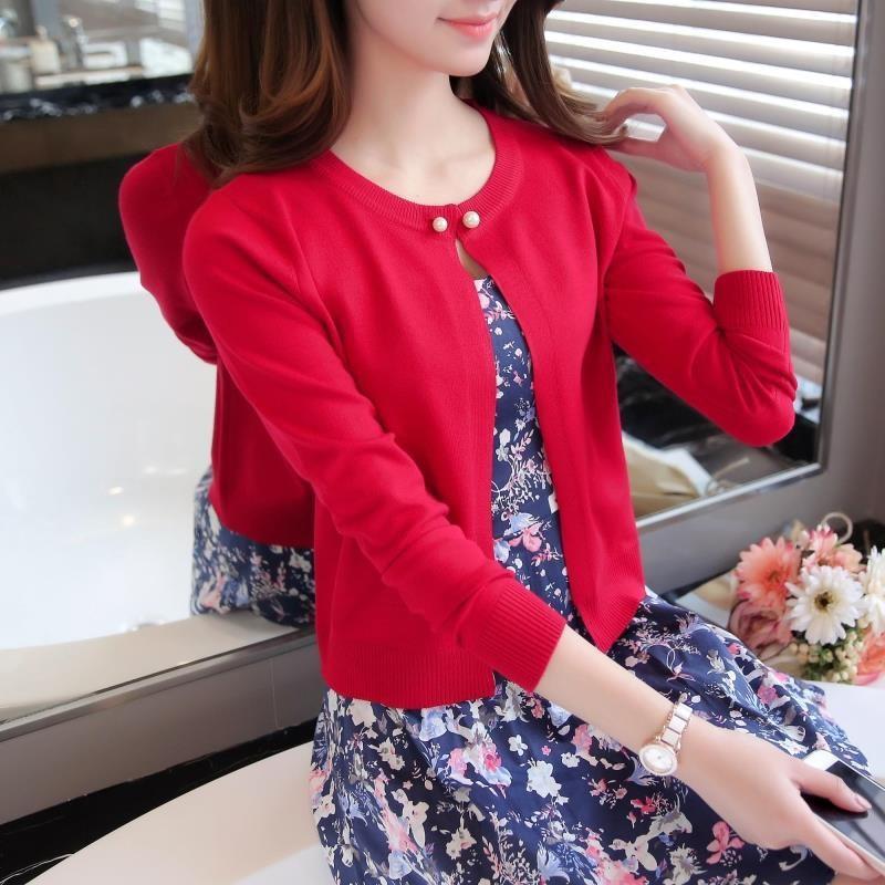 Áo Khoác Len Cardigan cúc ngọc