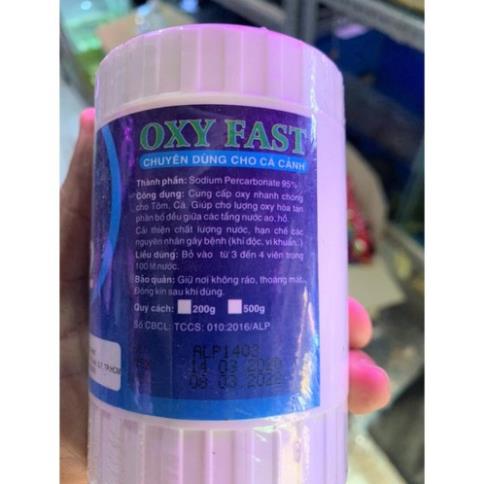 Oxy fast - Oxy cấp tốc cho hồ cá 200g
