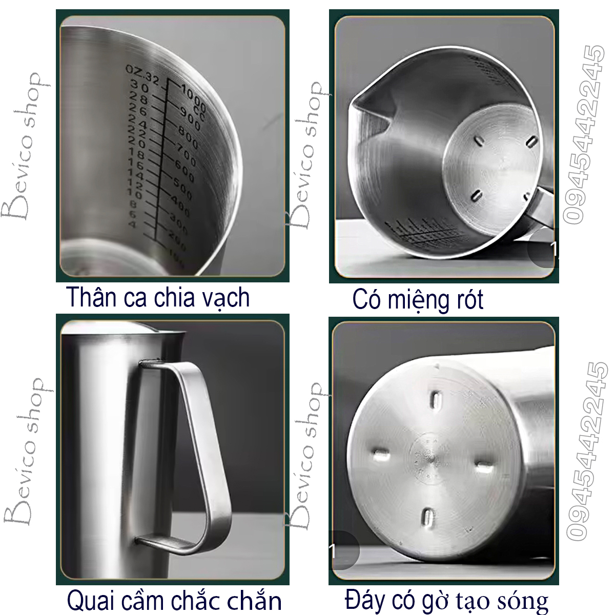 Cup 304 stainless steel split bar 500ml/700ml/1000mL/1500ml/ 2000ml