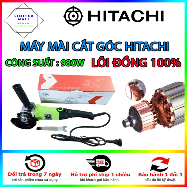 [HCM]Máy Mài Chính Hãng Hitachi 100% lõi đồng công suất 980w dây dài 2m. Bảo Hành 12 tháng.