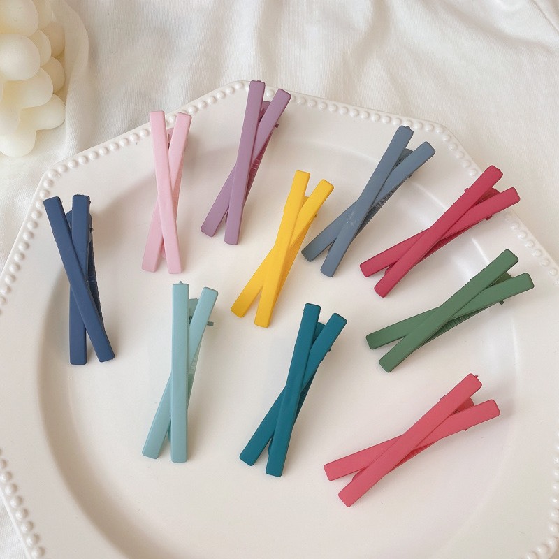 [HCM]Combo 10 kẹp tóc nơ nhiều màu Pastel