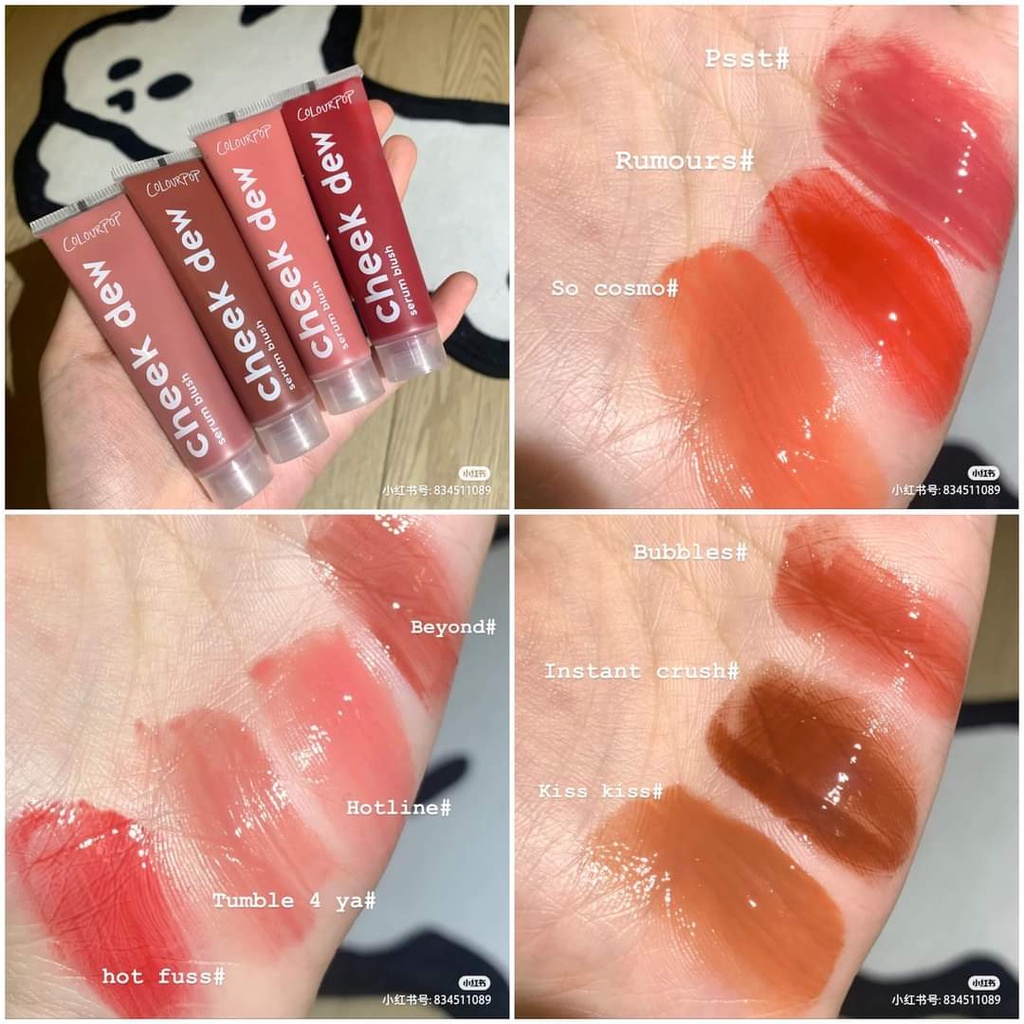 [CÓ SẴN] Màu má dạng lỏng Colourpop Serum Blush - Cheek Dew
