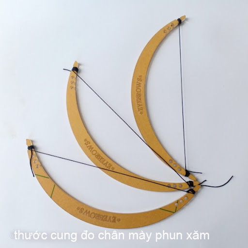 Thước cung đo lông mày phun xăm