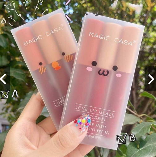 Set 3 cây son kem lì Magic Casa