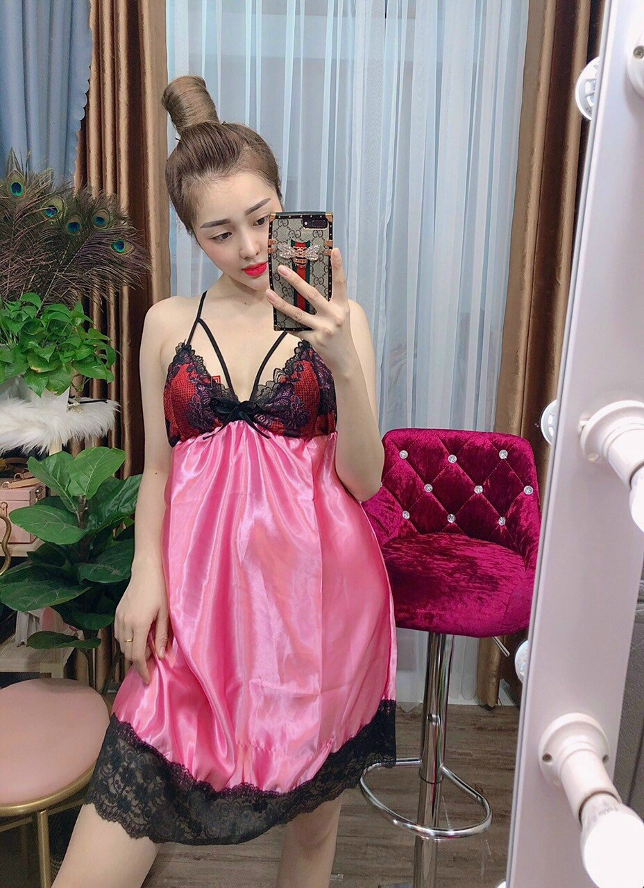 ĐẦM PHI BÓNG CHÉO DÂY PHỐI REN FREESIZE DƯỚI 55KG