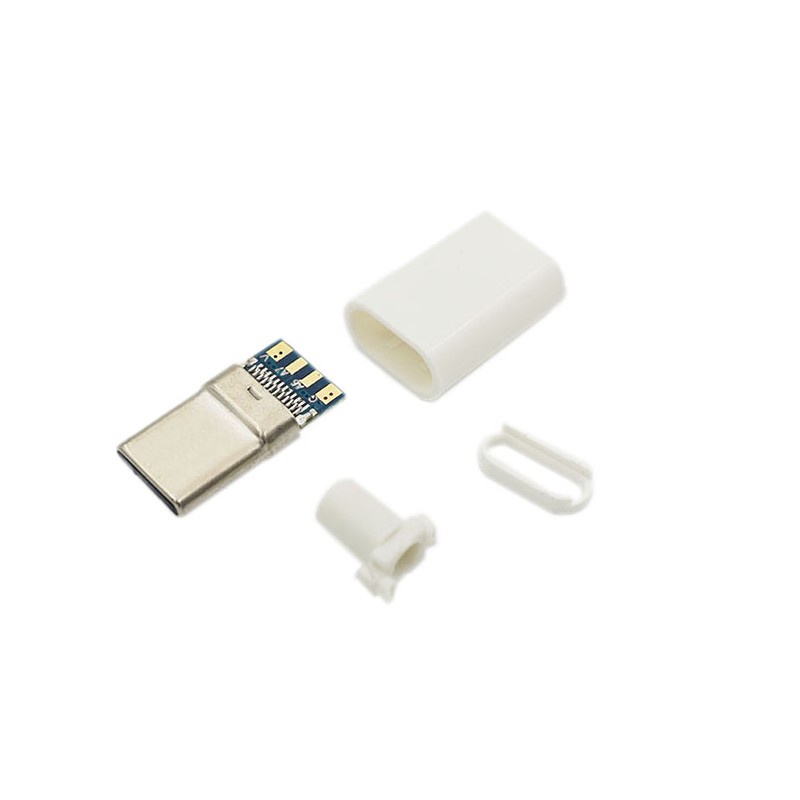 Đầu Jack USB Type-C màu trắng