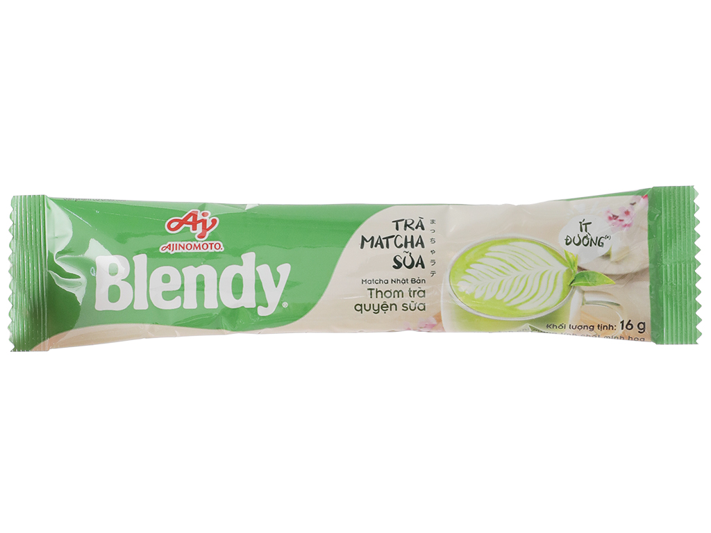 TRÀ SỮA BLENDY MATCHA ÍT ĐƯỜNG HỘP 10 GÓI x 16GR - 70632