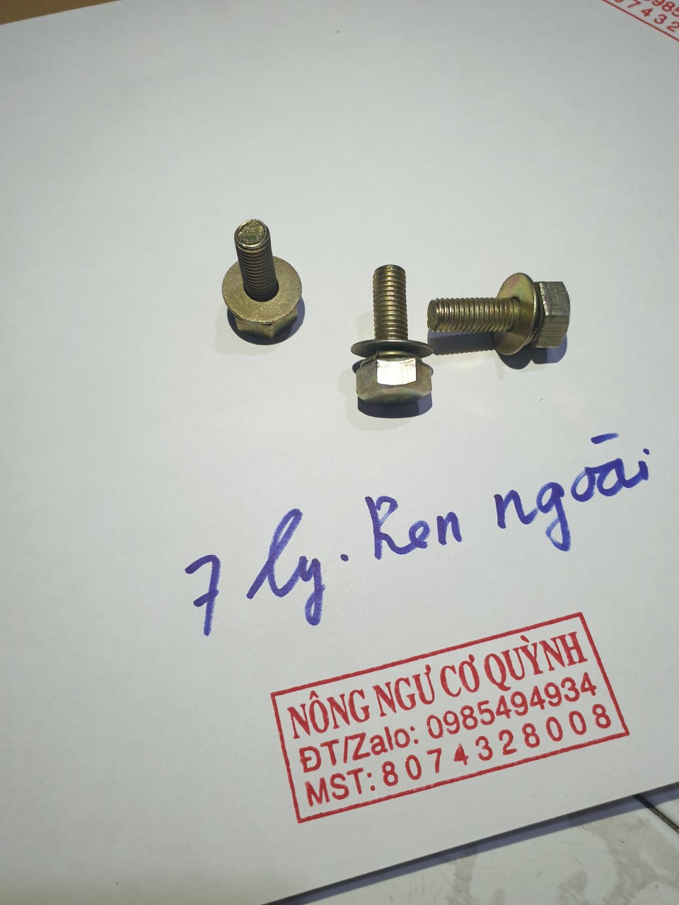 [5 ốc ] Ốc vặn đầu bò ( dao) máy cắt cỏ. 8 LY - 10 LY - 7 LY